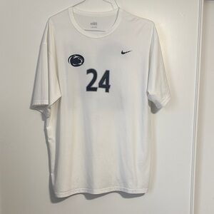 Nike Men's White Graphic Tee penn state soccer jersey
